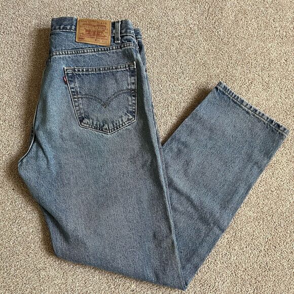 Vintage Levi’s 505 Jeans Regular Fit Straight Leg Men's 36x32 - Picture 1 of 5